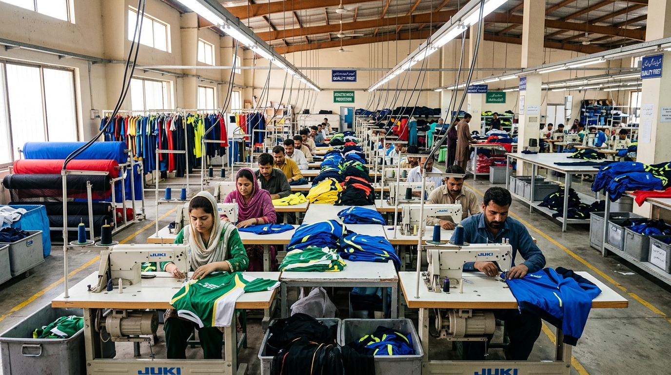 Rokrex Sportswear Factory Floor Sialkot